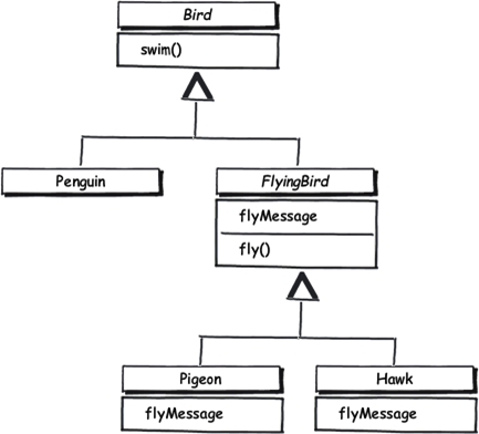 UML diagram for the Birds
