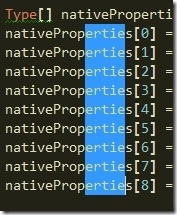 TextColumnsSelectedInVisualStudio