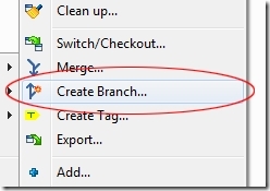Remote branches with TortoiseGit