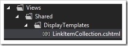 LinkItemCollection-display-template-in-Solution-Explorer